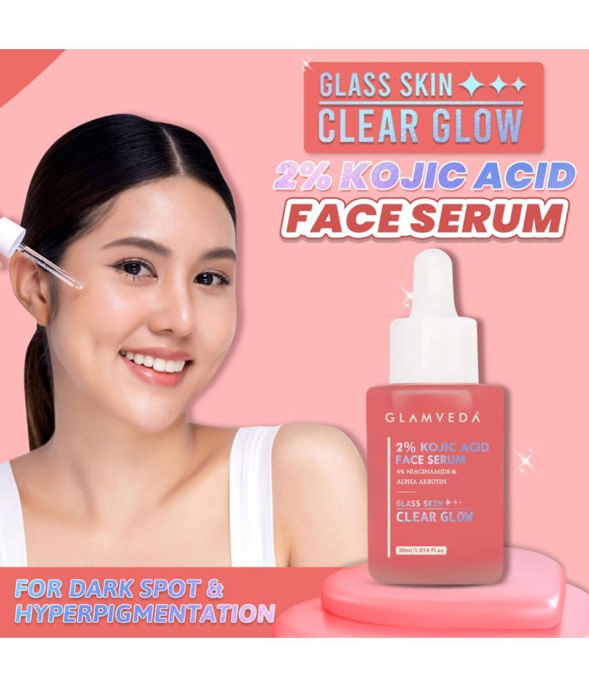     			Glamveda Face Serum Kojic Acid Uneven Skin Toning For All Skin Type ( Pack of 1 )