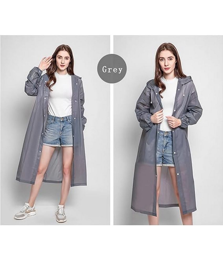     			Infispace Long Raincoat - Grey