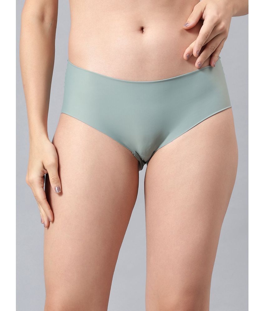     			La Intimo Pack of 1 Nylon Hipster For Women ( Green )