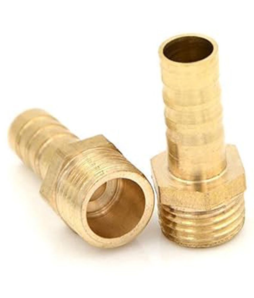     			Padmavathi Enterprises - Gold 1/2" Male Thread Pipe Barb Hose Tail Connector for Pond/Pool/Hose Pipe Adapters Fitting 8 mm - 1 PCS