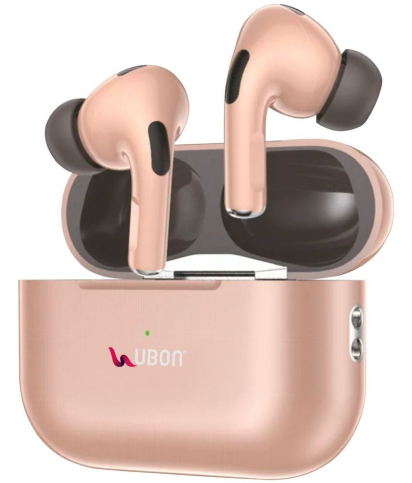     			UBON J26 400HOURS STANDBY Bluetooth True Wireless (TWS) On Ear 40 Hours Playback Active Noise cancellation IPX4(Splash & Sweat Proof) Gold