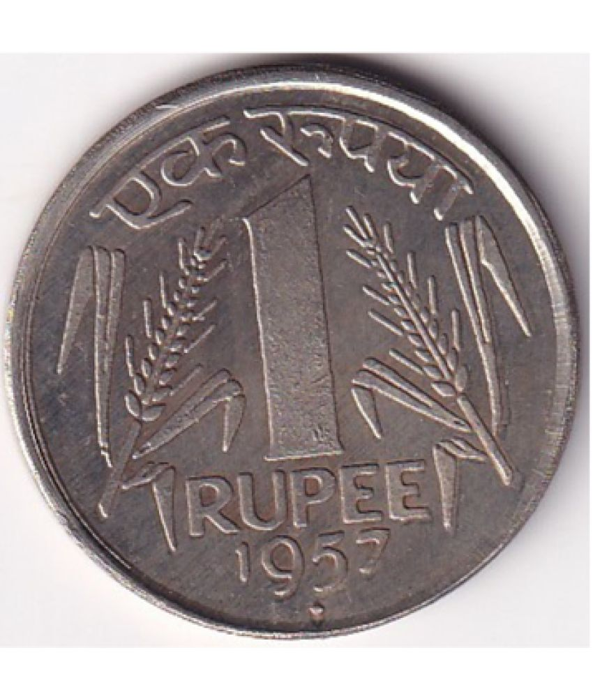     			1957 ONE RUPEES REPUBLIC INDIA EXTREMELY RARE COIN