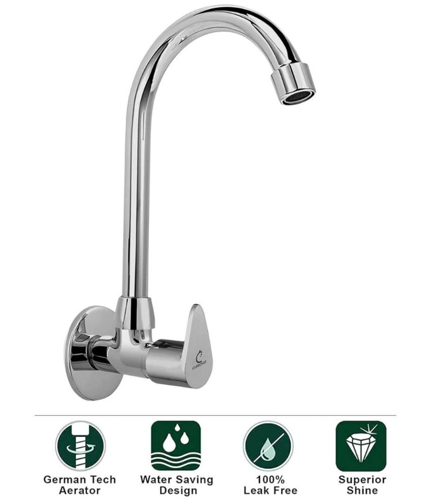     			Getchi Torrent Stainless Steel Sink Tap for Kitchen Sink Steel Kitchen Sink Tap (Sink Cock)