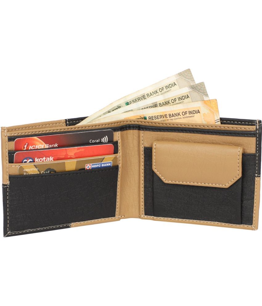     			HRFSTAR PU Solid Men's Regular Wallet With 3 Slots For Card ( Beige , Pack of 1 )