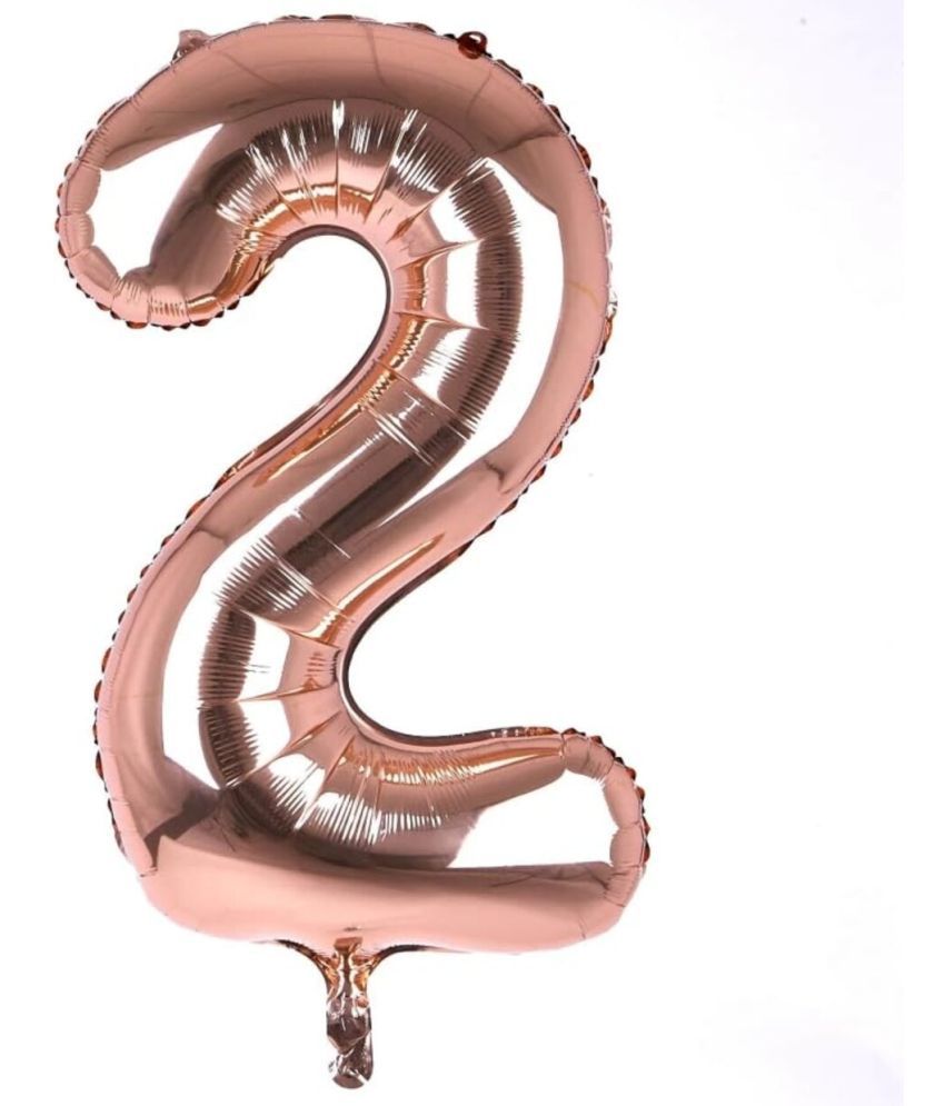     			PartyBooms 16 Inch Rosegold Number Foil Balloon - Rose Gold- (2)