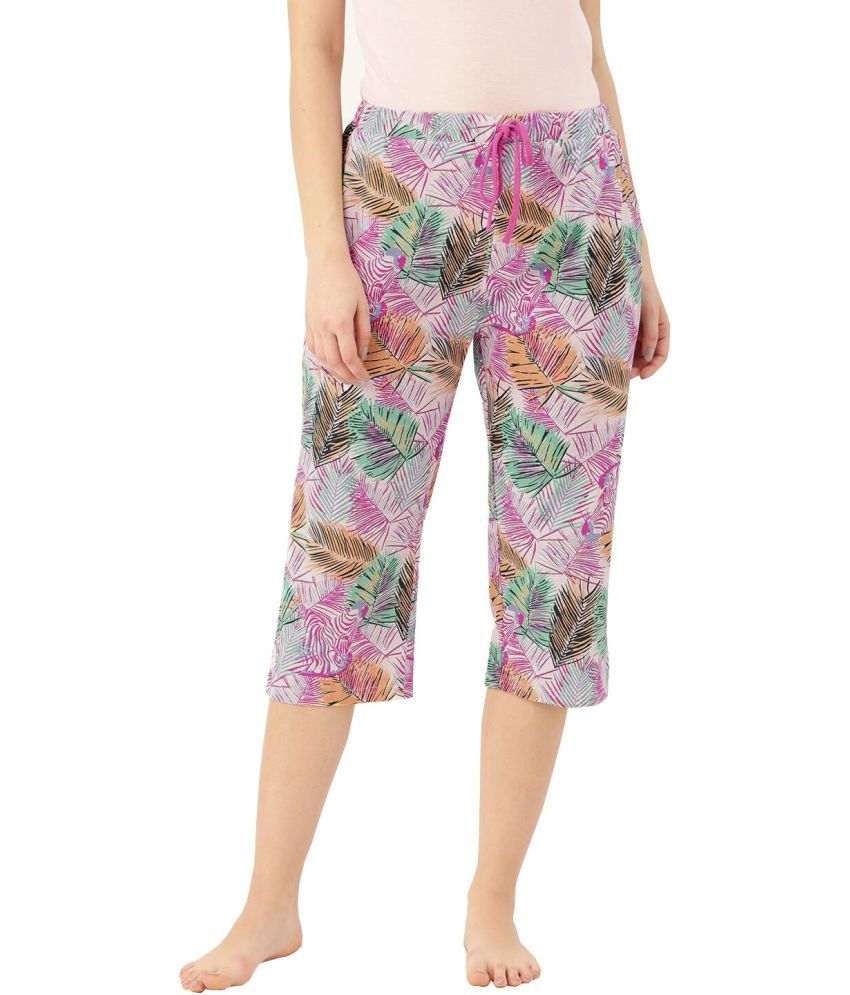     			Reoutlook Cotton Capris - Multi Color