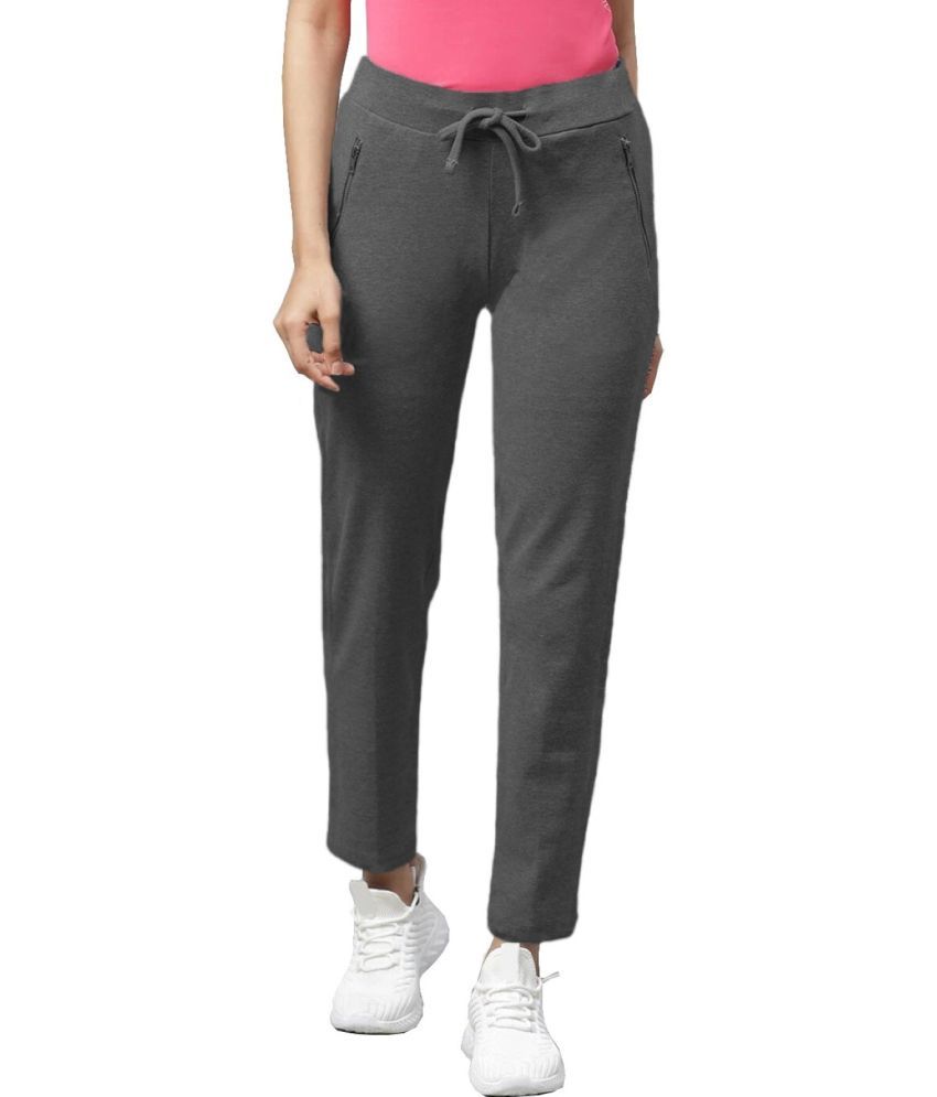     			Reoutlook Grey Cotton Blend Women's Yoga Trackpants ( Pack of 1 )