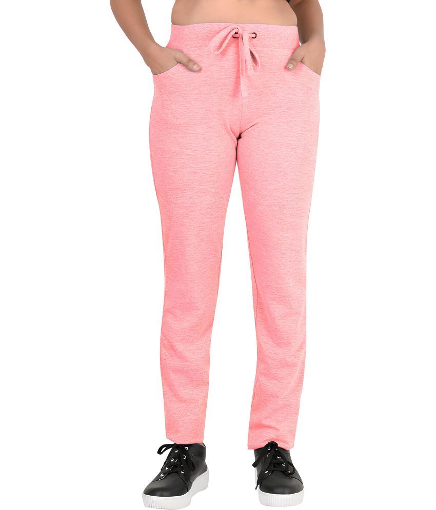     			Reoutlook Pink Cotton Blend Women's Yoga Trackpants ( Pack of 1 )