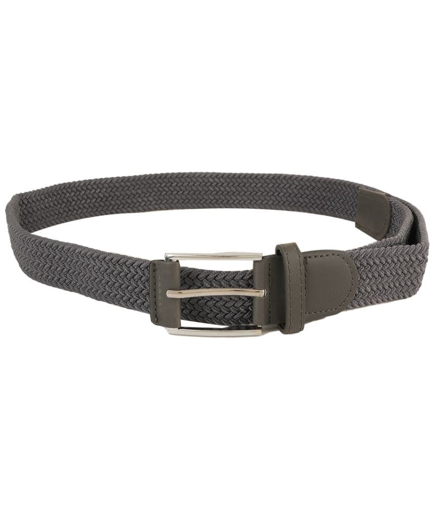     			STYLE SHOES - Gray Canvas Men's Braided Belt ( Pack of 1 )