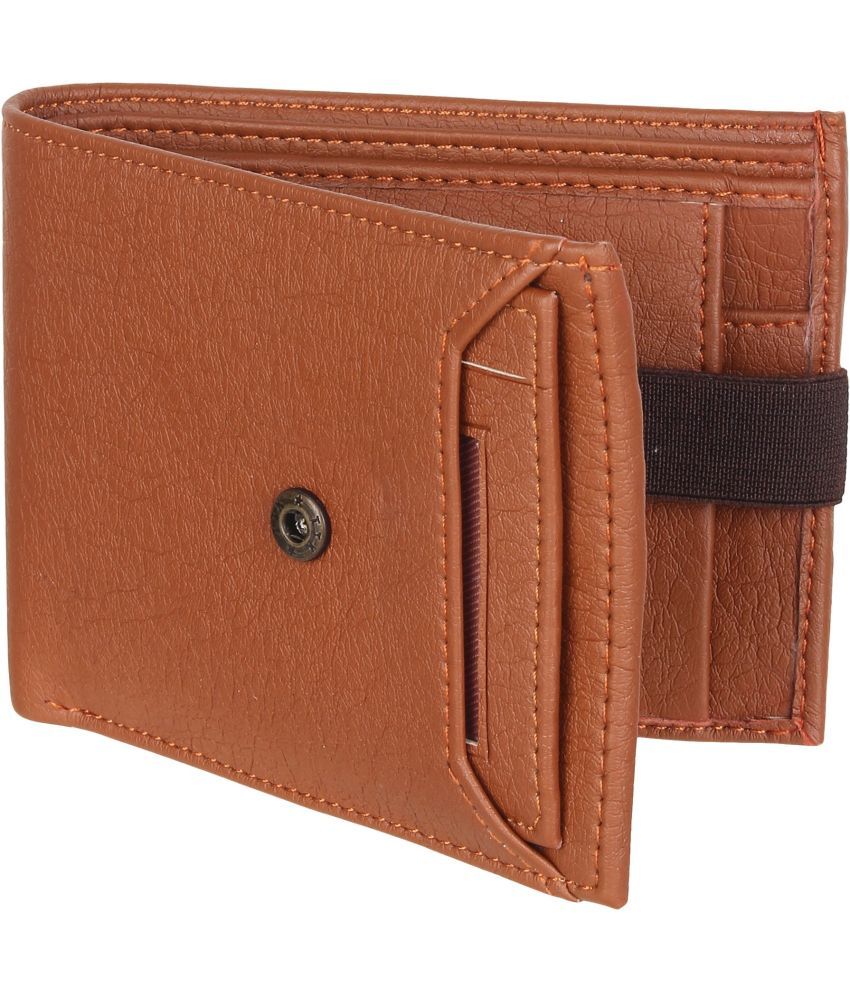     			samtroh Faux Leather Self Design Men's Regular Wallet With 6 Slots For Card ( Brown , Pack of 1 )