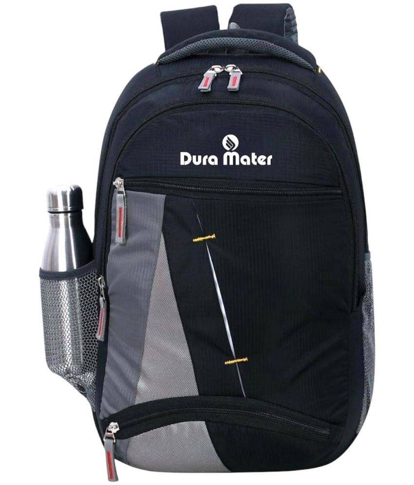     			Dura Mater 25 Ltrs Polyester Backpack *For Boys & Girls ( Black )