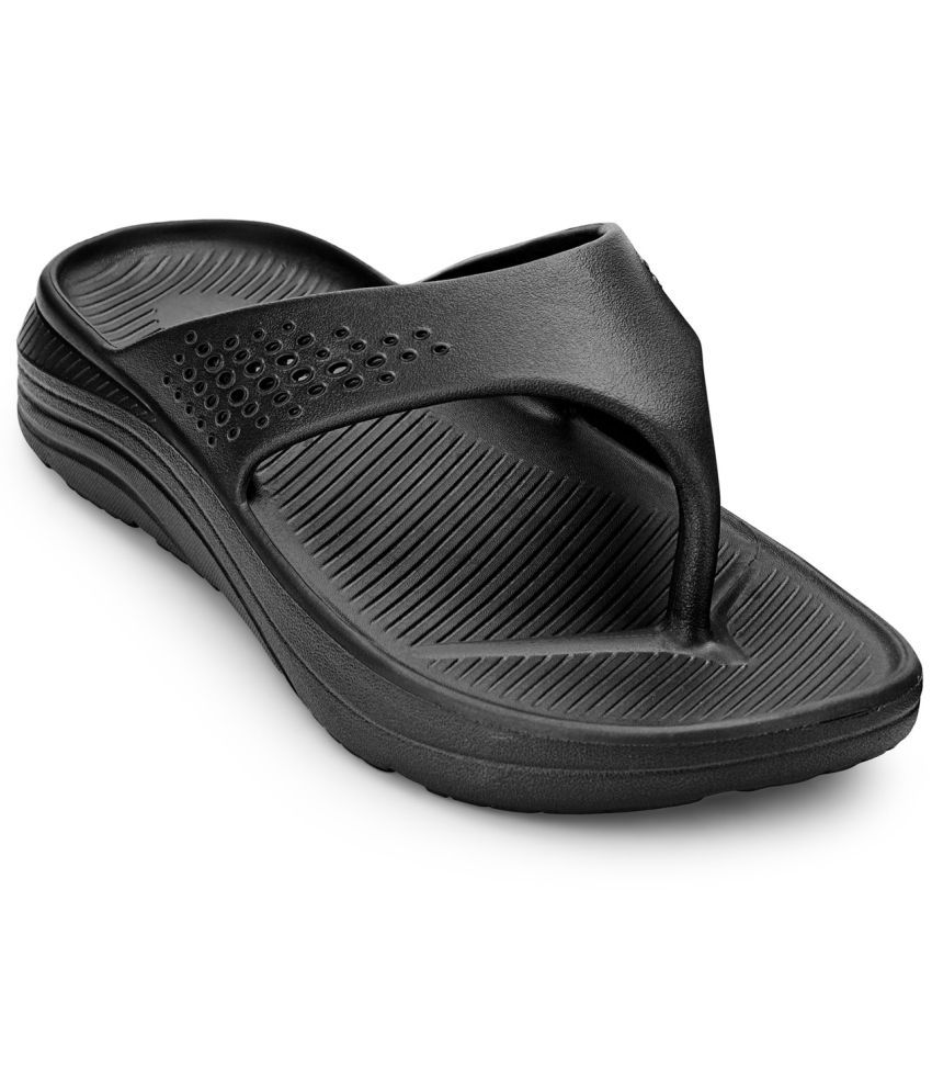     			HOPPA Black Men's Thong Flip Flop