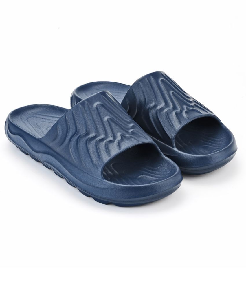     			HOPPA Navy Men's Slide Flip Flop