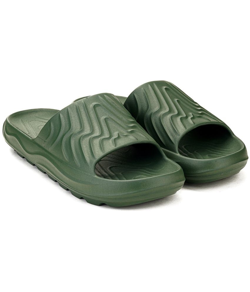     			HOPPA Olive Men's Slide Flip Flop