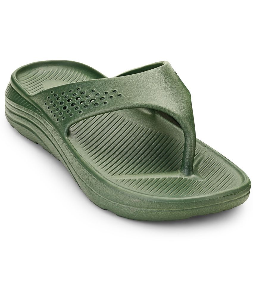     			HOPPA Olive Men's Thong Flip Flop