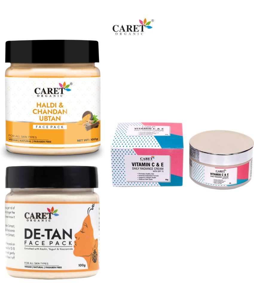     			Haldi & Chandan Ubtan Face Pack And De-Tan Face Pack & Daily Radiance Cream (3 Items in the set)