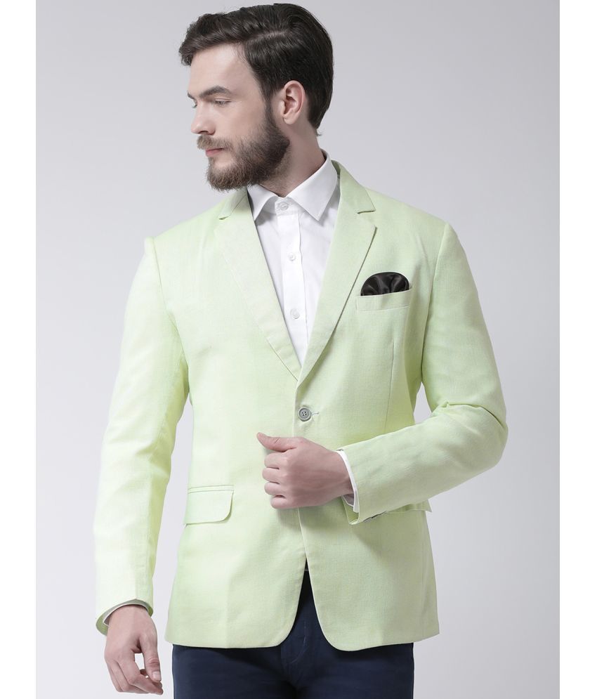     			Hangup Linen Men's Blazer - Green ( Pack of 1 )