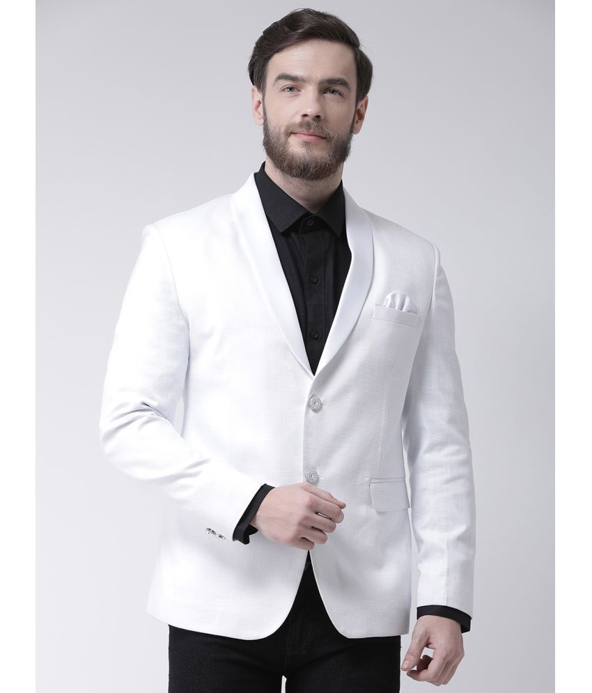     			Hangup Viscose Men's Blazer - White ( Pack of 1 )