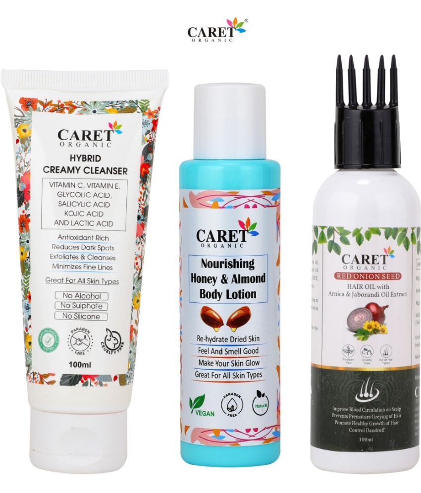     			Hybrid Creamy Cleanser And Nourishing Almond Body Lotion & Onion Hair Oil (3 Items in the set)