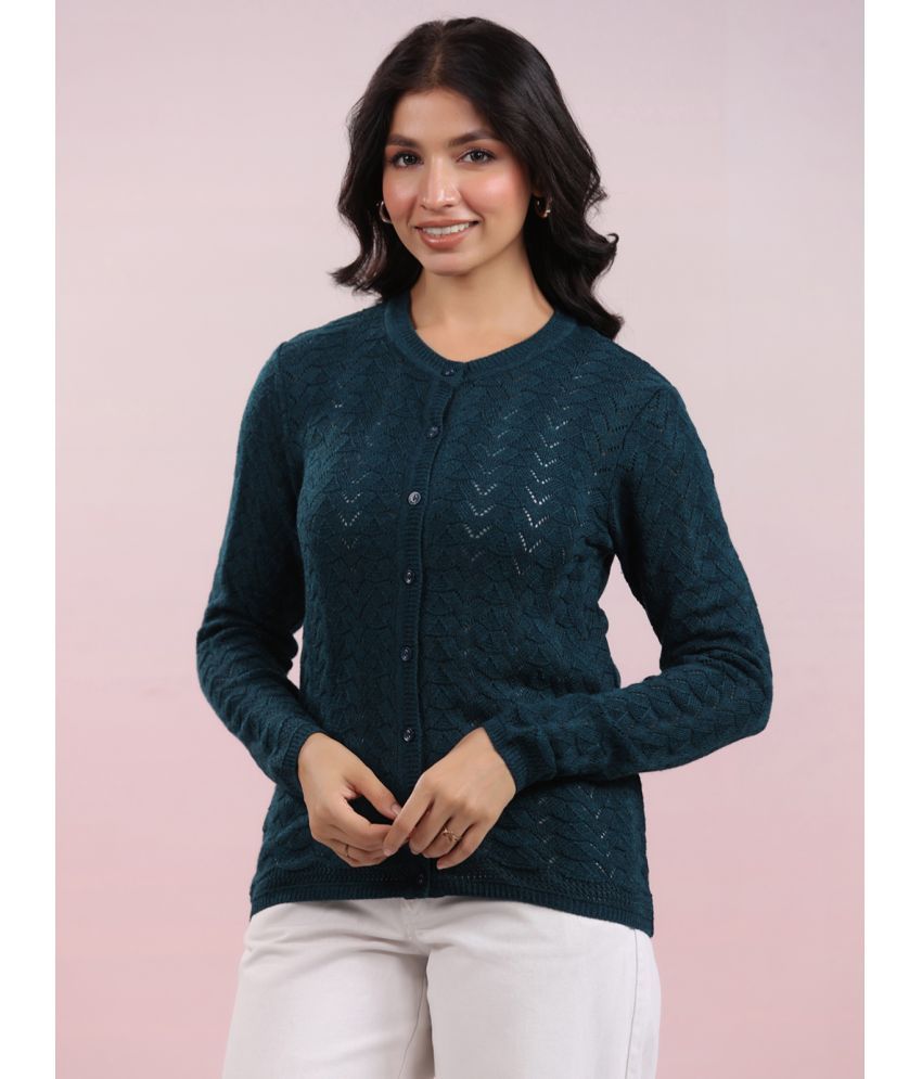     			Janasya Woollen Women's Shrugs - Blue ( Single )