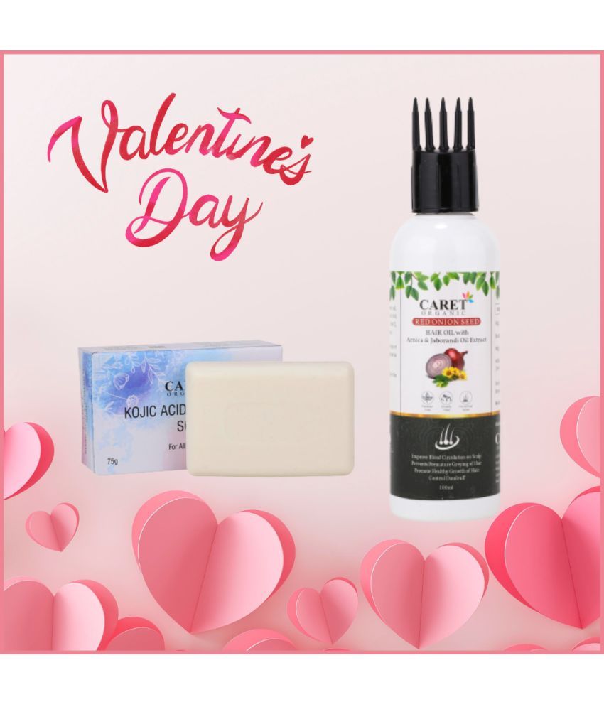     			Kojic Acid Vitamin C Soap And Reed Seed Onion Oil-Valentine special Kit (2 Items in the set)