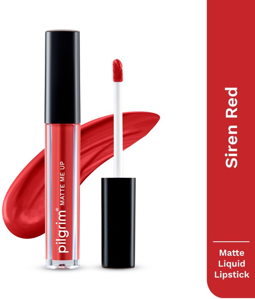     			PILGRIM Blood Red Matte Lipstick 3