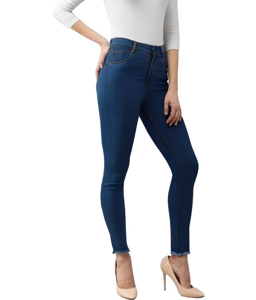     			Reoutlook - Blue Denim Skinny Fit Women's Jeans ( Pack of 1 )