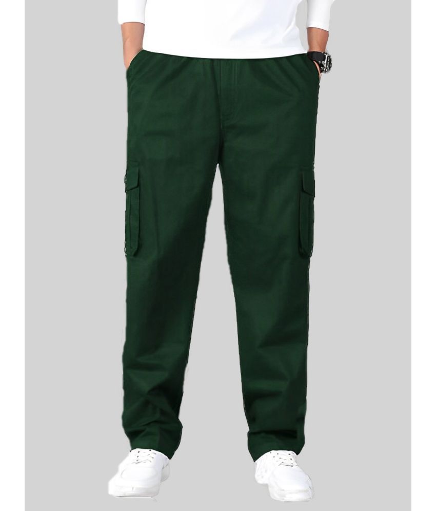     			Reoutlook Regular Flat Men's Cargos - Green ( Pack of 1 )