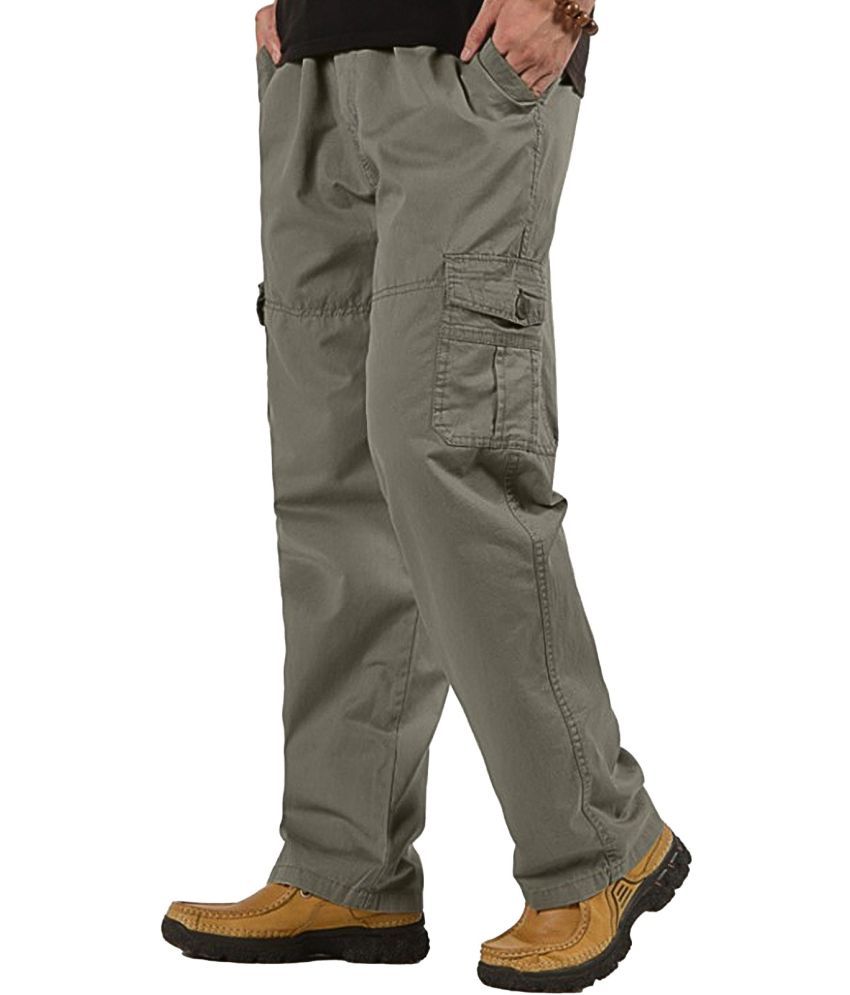     			Reoutlook Regular Flat Men's Cargos - Multicolor ( Pack of 1 )