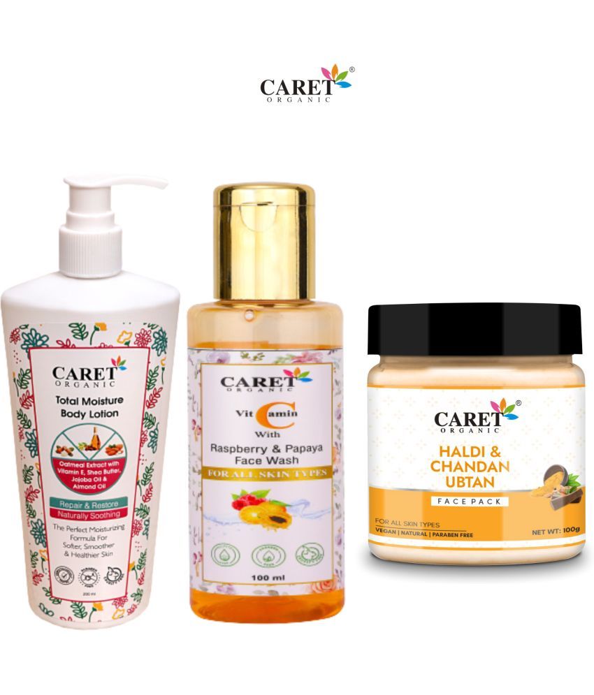     			Total Body Lotion And Vitamin C Face Wash & Haldi & Chandan Ubtan Face Pack (3 Items in the set)