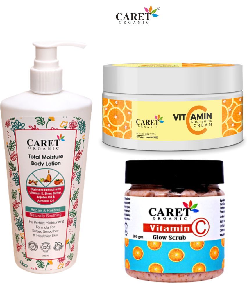     			Total Body Lotion And Vitamin C Nourishing Cream & Vitamin C Glow Scrub (3 Items in the set)