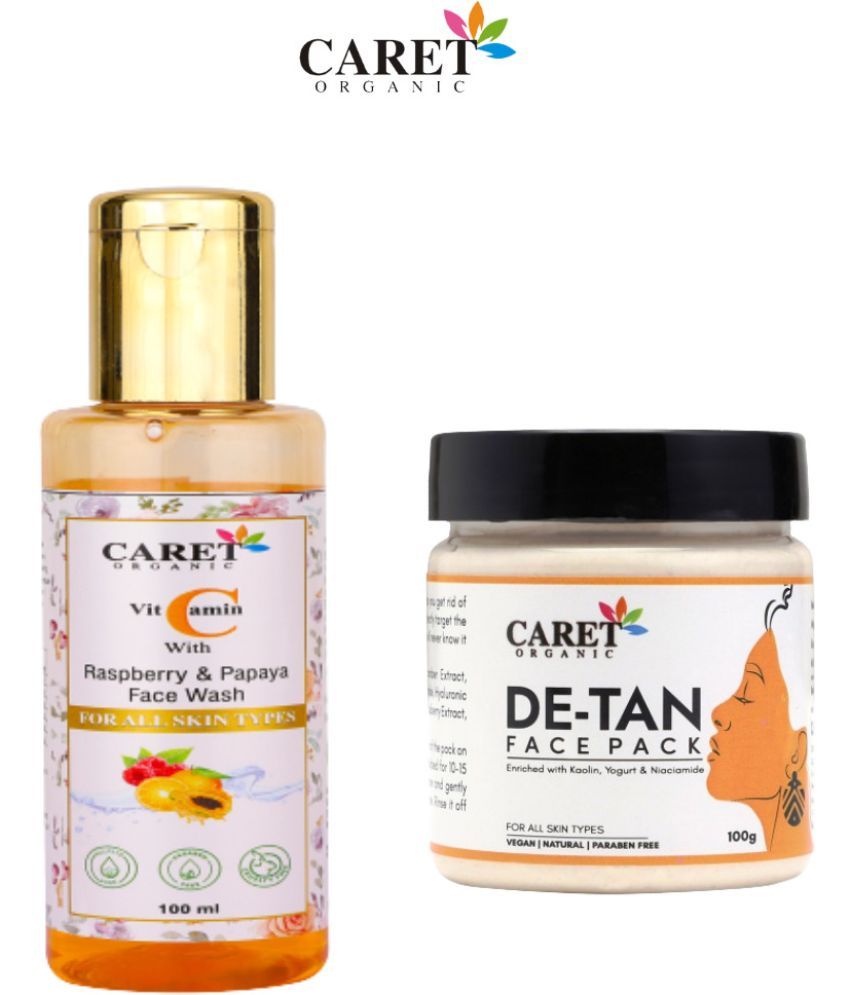     			Vitamin C with Rasberry & Papaya FaceWash And De-Tan Face Pack - Paraben Free (2 Items