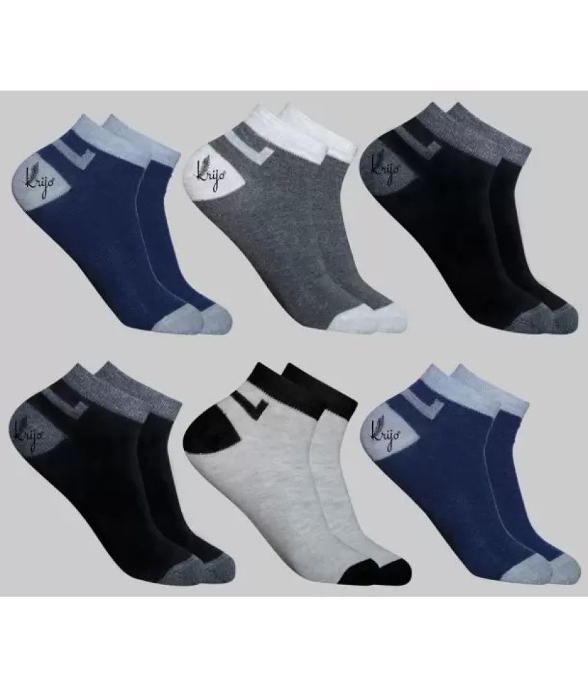     			Cavenders Pack of 5 Men's Cotton Blend Ankle Length Socks ( Multicolor 2 )