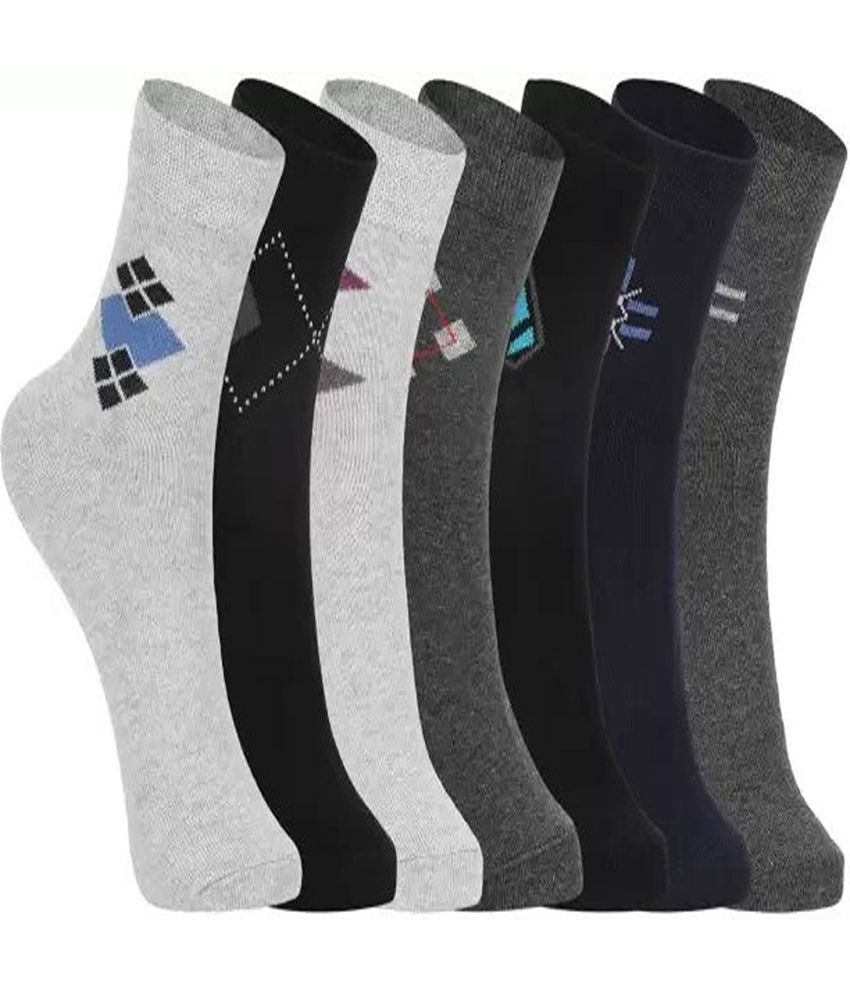     			Cavenders Pack of 5 Men's Cotton Blend Ankle Length Socks ( Multicolor 4 )