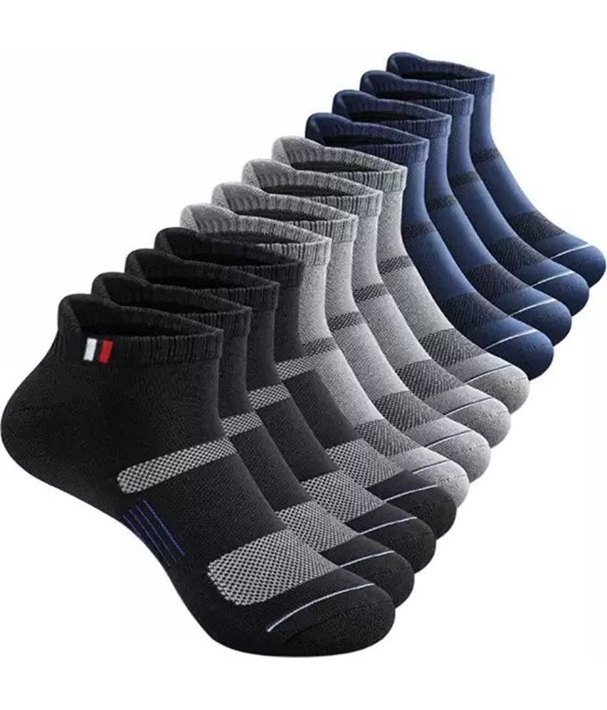     			Cavenders Pack of 5 Men's Cotton Blend Ankle Length Socks ( Multicolor 4 )