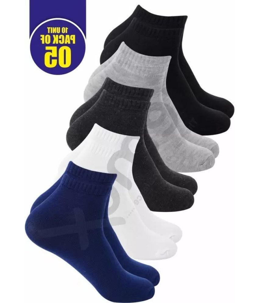     			Cavenders Pack of 5 Men's Cotton Blend Ankle Length Socks ( Multicolor 2 )