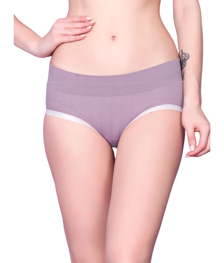     			Flenzy Pack of 1 Nylon Hipster For Women ( Purple )