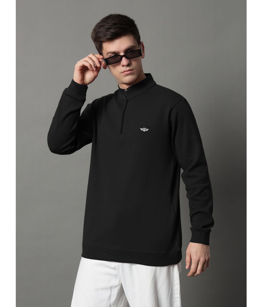     			GET GOLF Fleece High Neck Men's Sweatshirt - Black ( Pack of 1 )