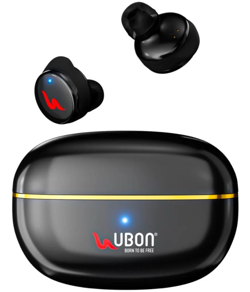     			UBON BT20 EARBUDS Bluetooth True Wireless (TWS) On Ear 24 Hours Playback Active Noise cancellation IPX4(Splash & Sweat Proof) Black