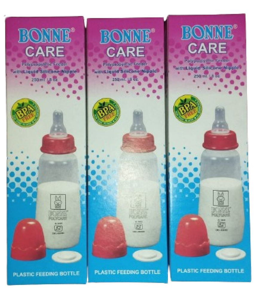     			BONNE 250 White Feeding Bottle ( Pack of 3 )