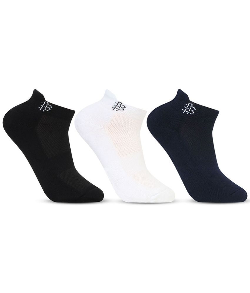     			Bonjour Retail Pack of 3 Men's Cotton Ankle Length Socks ( Multicolor )