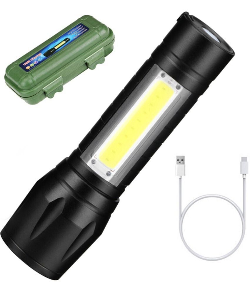     			CROSTAL - 2W Rechargeable Flashlight Torch ( Pack of 1 )