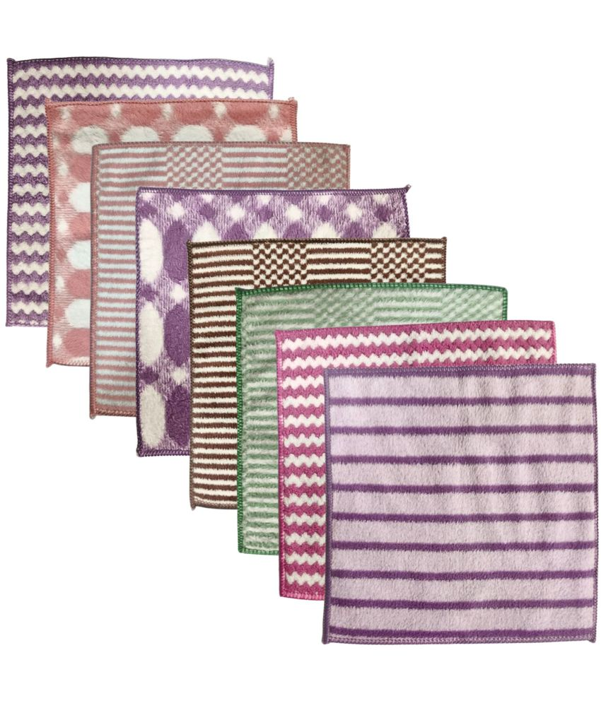     			Combo Face Towels for Women (Colour & Print May Vary) (25 x 25 CM) Pack of 8