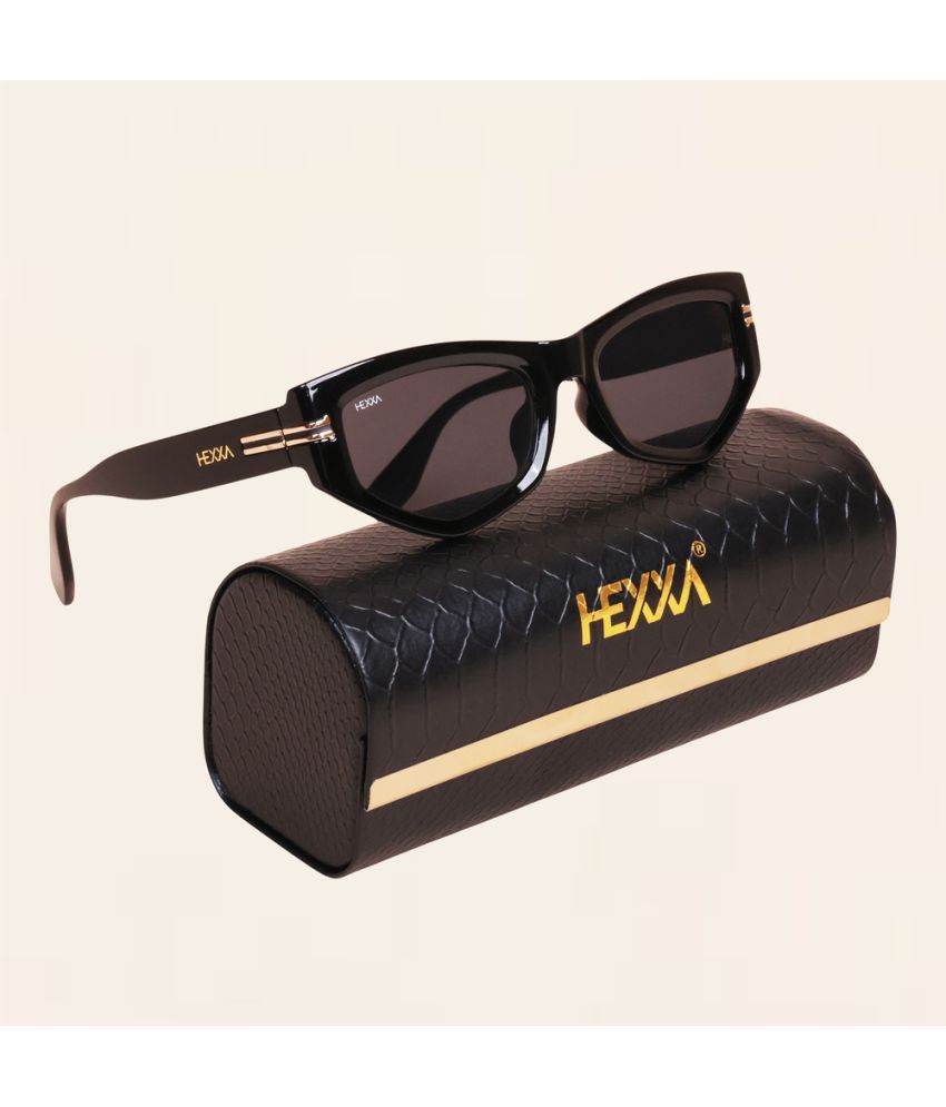     			Hexxa Black Cat Eye Sunglasses ( Pack of 1 )