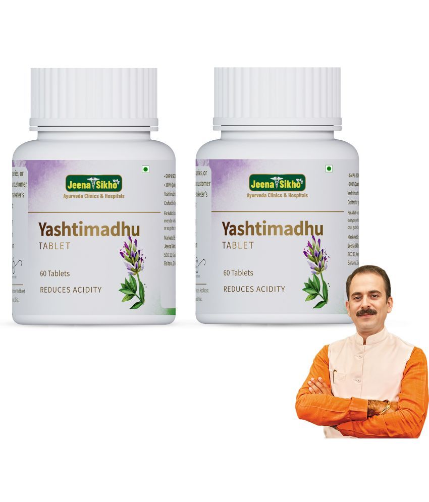     			Jeena Sikho Yashtimadhu Tablet | Uplifts Natural Immunity & Stamina, 60 Tablets ( Pack of 2)