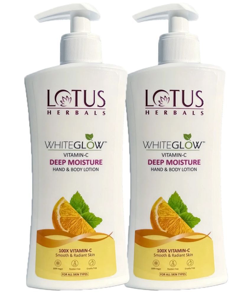     			Lotus Herbals Whiteglow Vitamin C Deep Moisture Hand & Body Lotion  400ml, (Pack of 2)