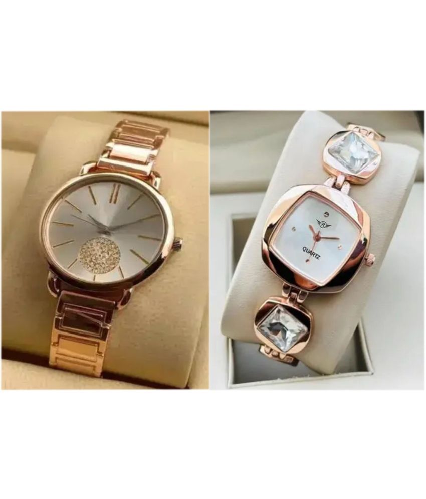     			MARKRIN Rose Gold Metal Analog Womens Watch