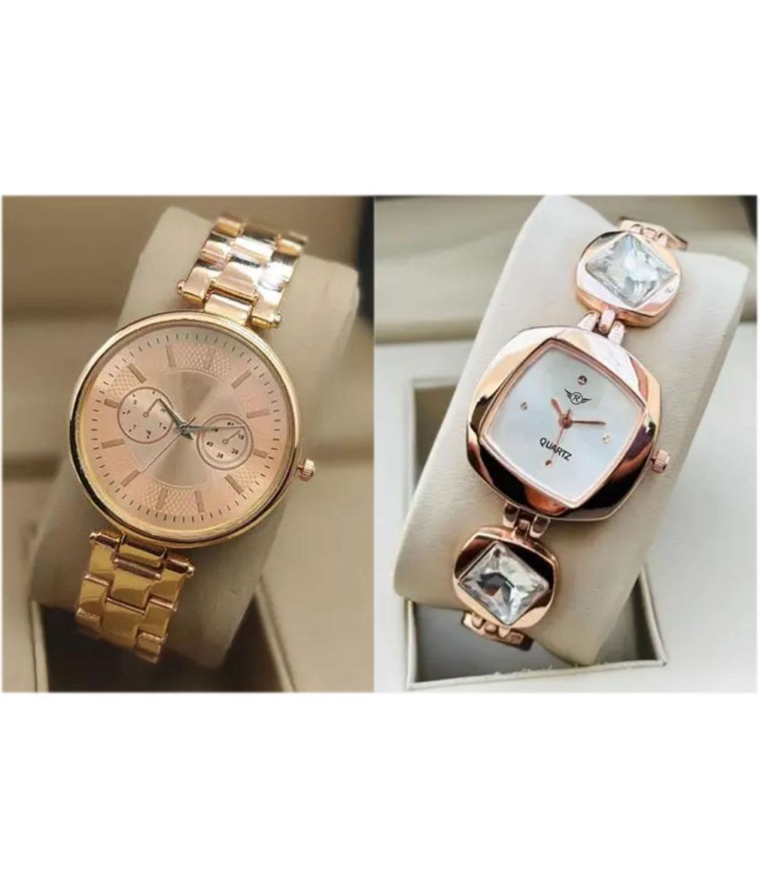     			MARKRIN Rose Gold Metal Analog Womens Watch