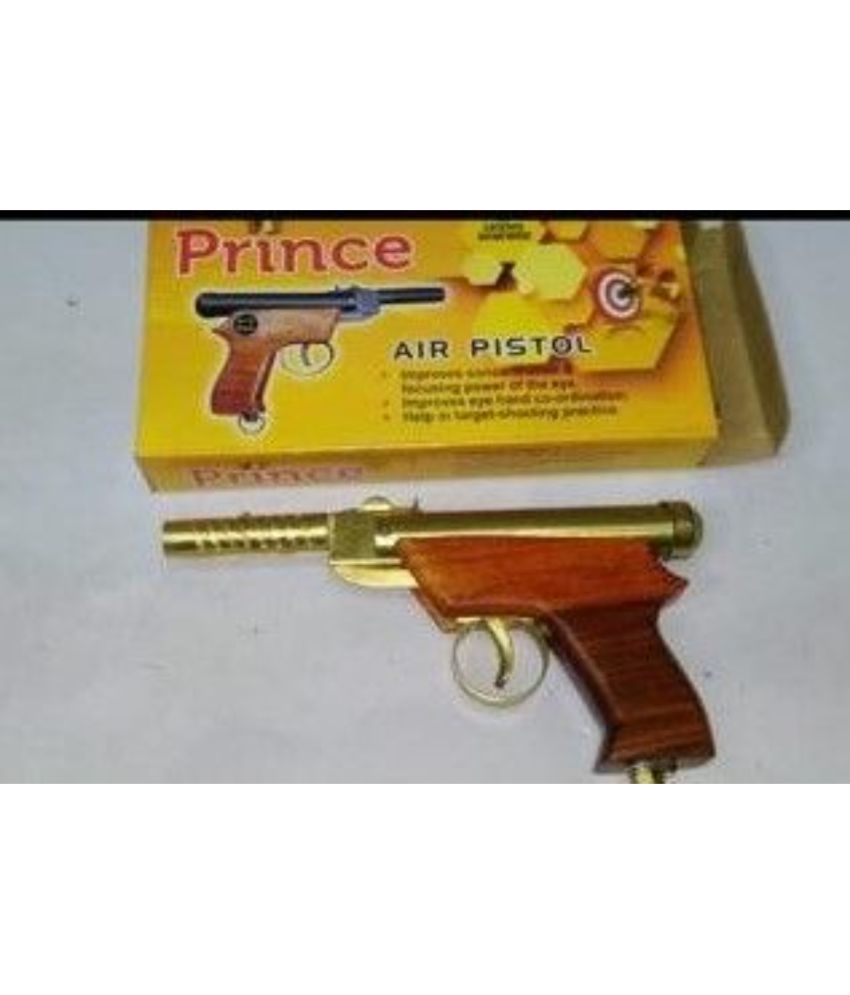     			SunTap Prime-Golden-Wooden-Handle  -  Gun Air Gun Pistol Metal Gun / Bandook With Free 100 Pellets / Bullets