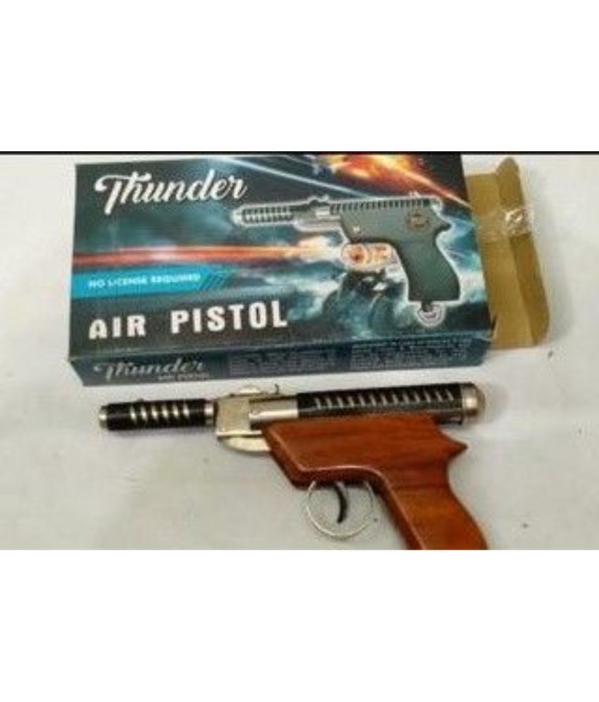     			SunTap Thunder-wooden-handle    -  Air Pistol Metal Gun / Bandook With Free 100 Pellets / Bullets